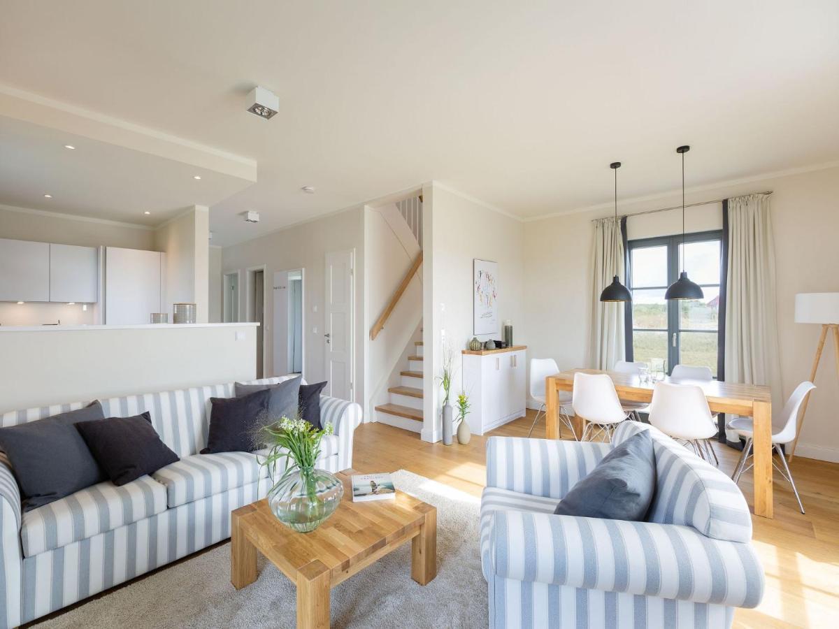 Reetland Am Meer - Premium Reetdachvilla Mit 3 Schlafzimmern, Sauna Und Kamin E05 德兰斯克 外观 照片