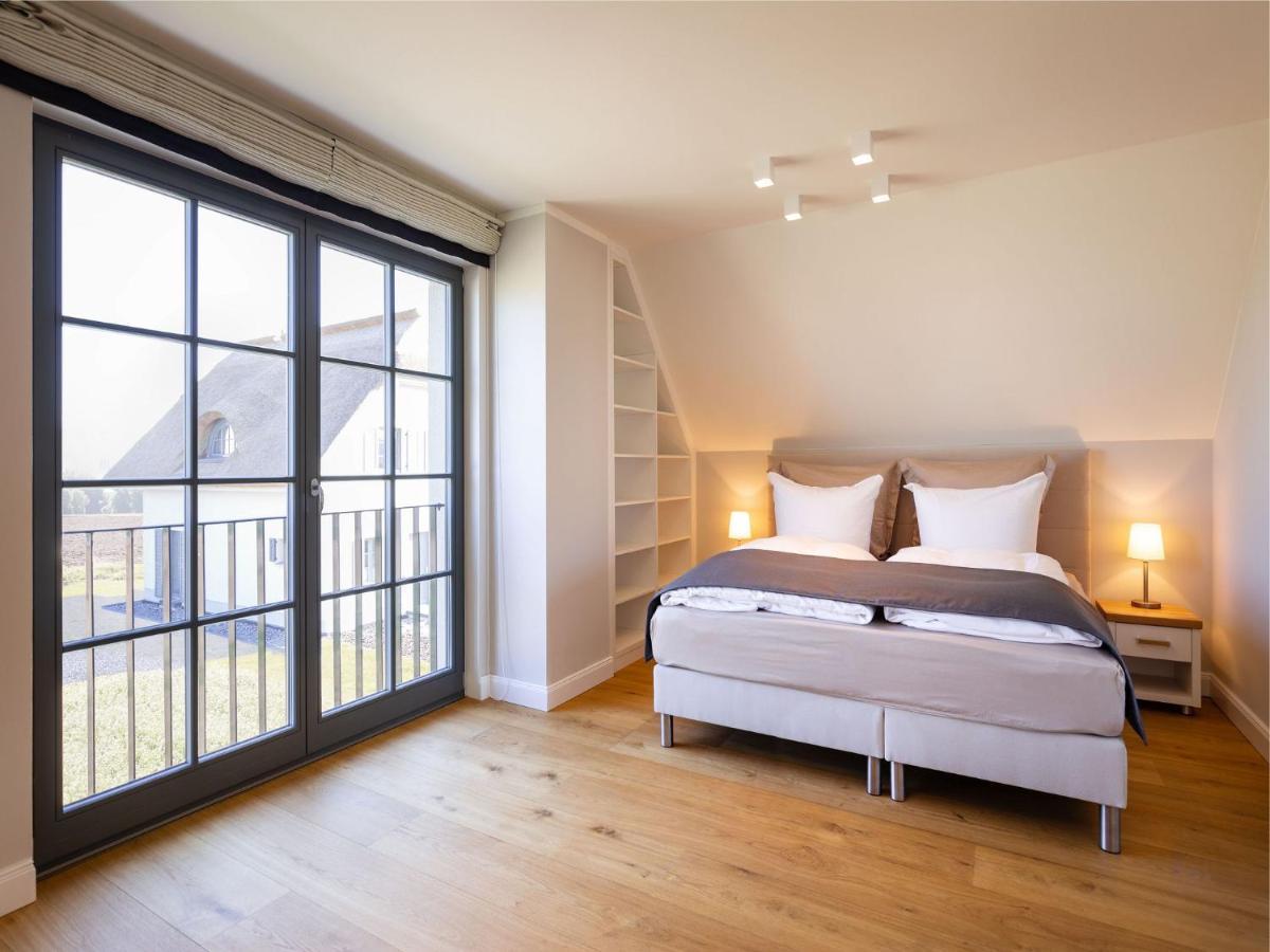 Reetland Am Meer - Premium Reetdachvilla Mit 3 Schlafzimmern, Sauna Und Kamin E05 德兰斯克 外观 照片